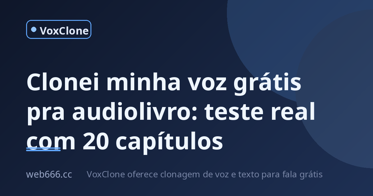 Clonei minha voz de graça pra narrar um audiolivro e deu nisso